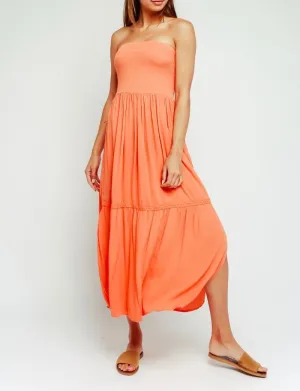 Strapless ALine Midi Dress