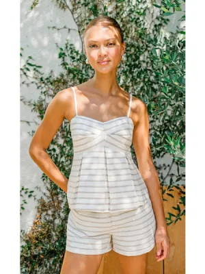 Stripe Peplum