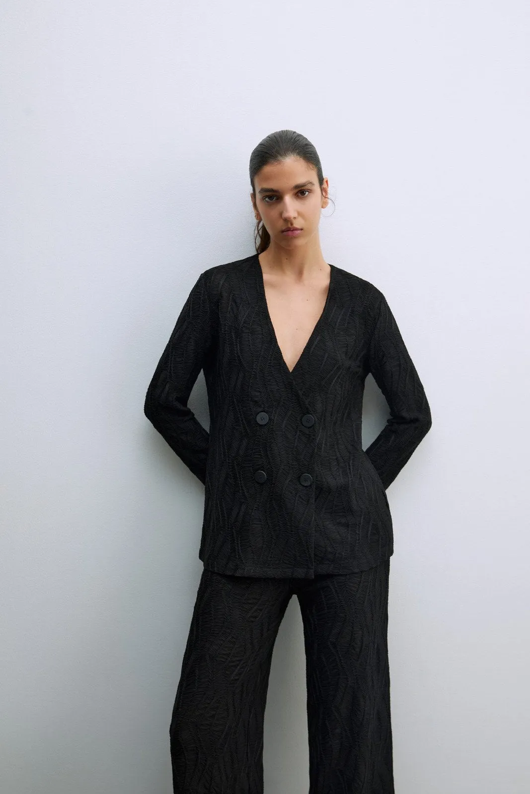 Structured blazer - Black