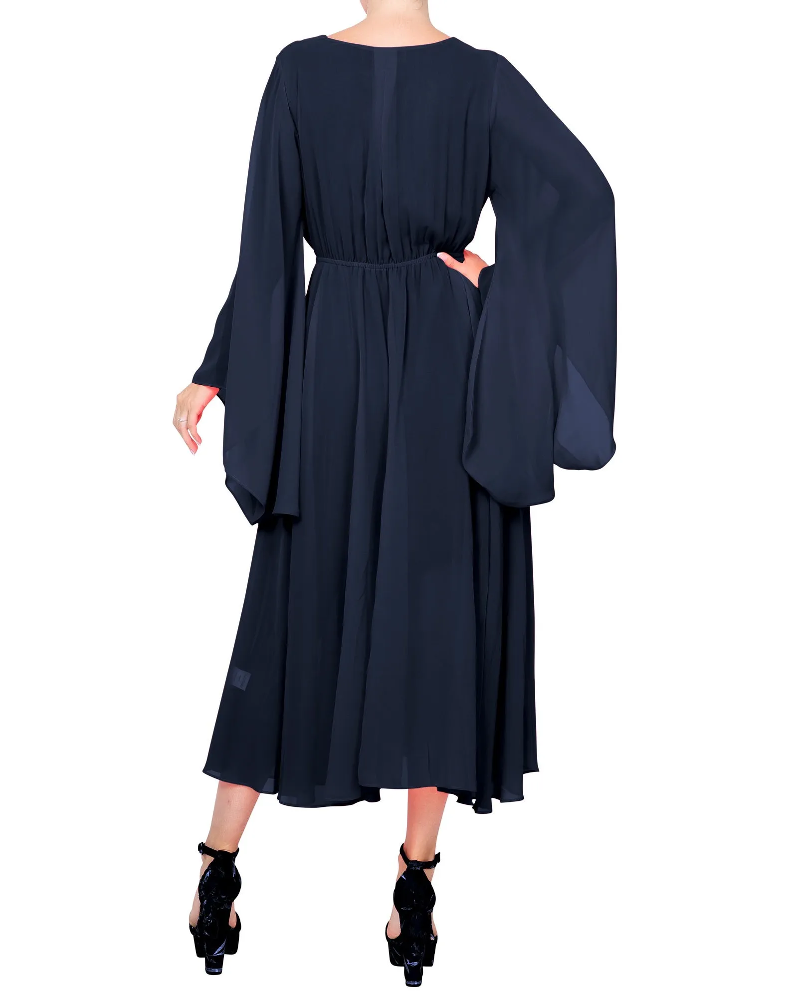 Sunset Midi Dress - Navy
