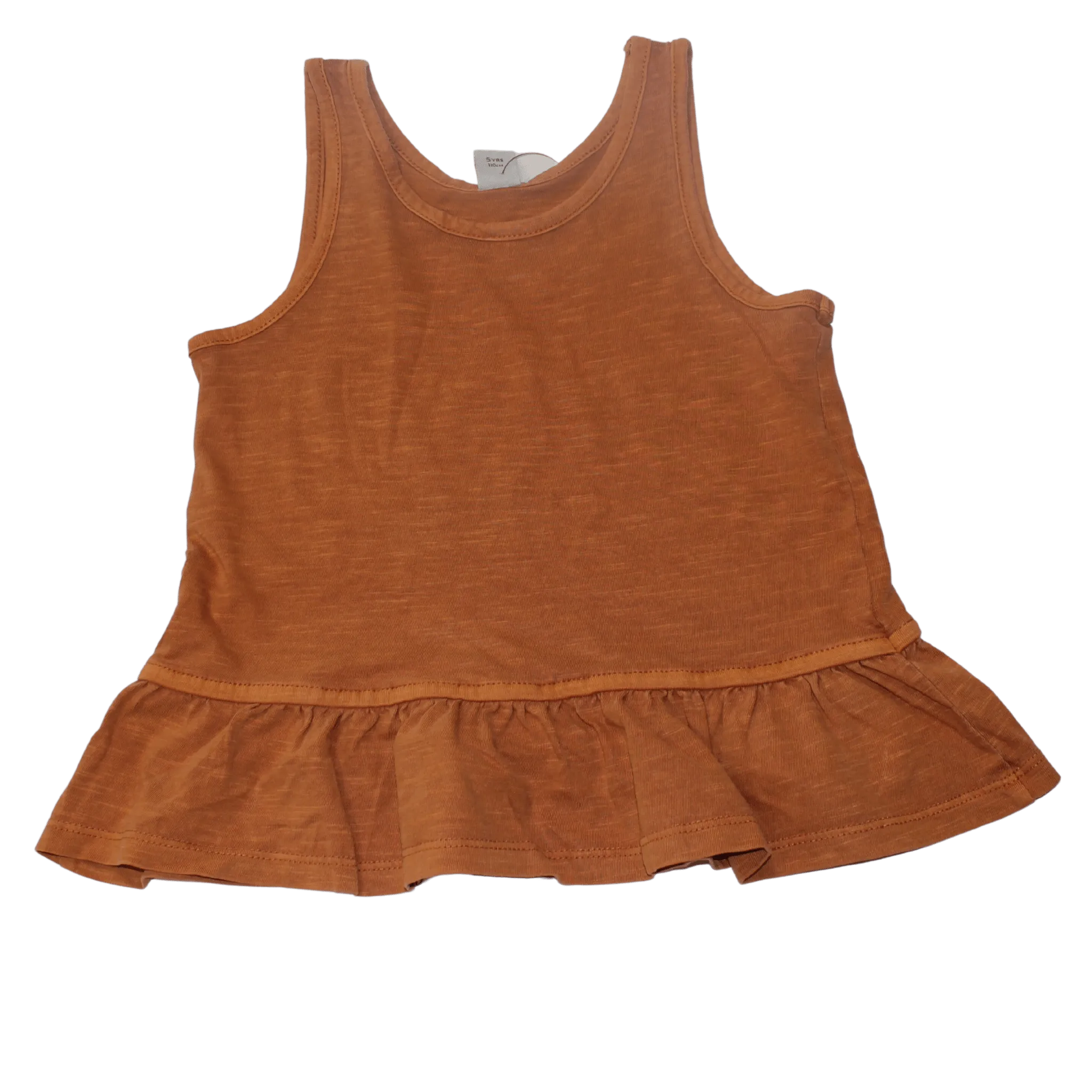 Terracotta Peplum Vest