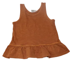 Terracotta Peplum Vest