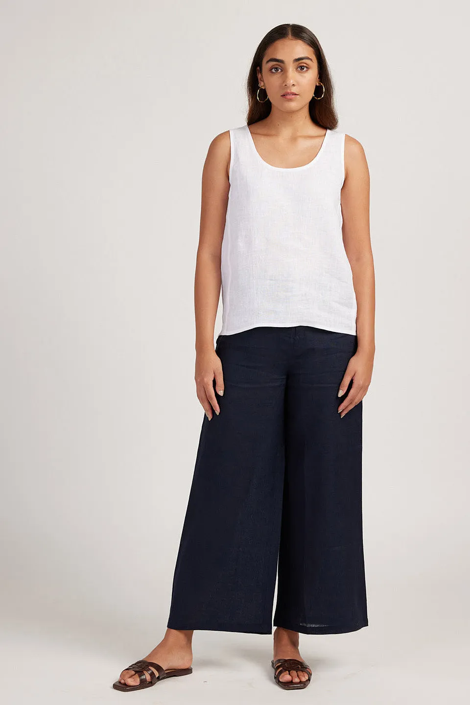 The Linen Wide Leg Pants
