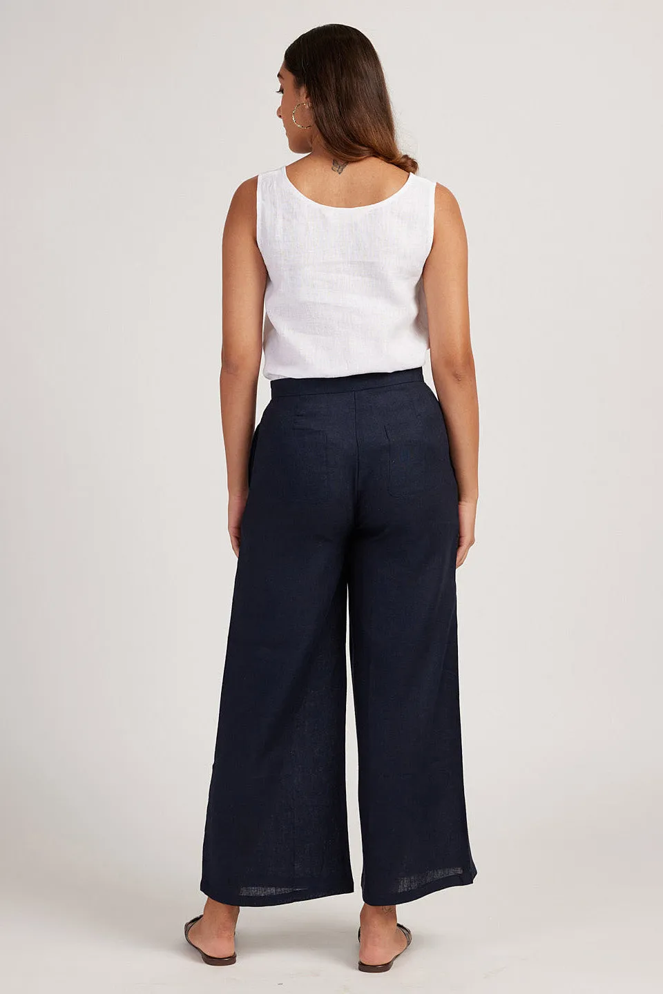 The Linen Wide Leg Pants