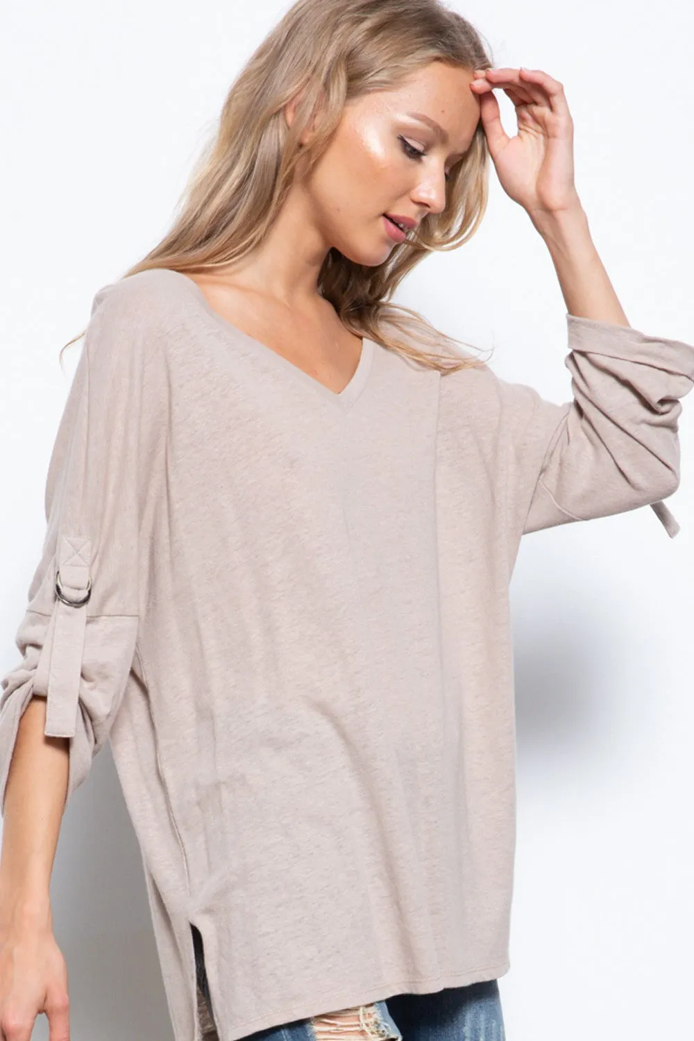 The Tahani Top- Tan