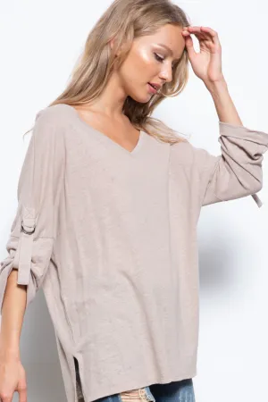 The Tahani Top- Tan