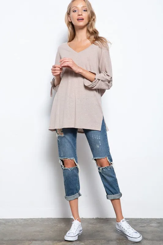 The Tahani Top- Tan