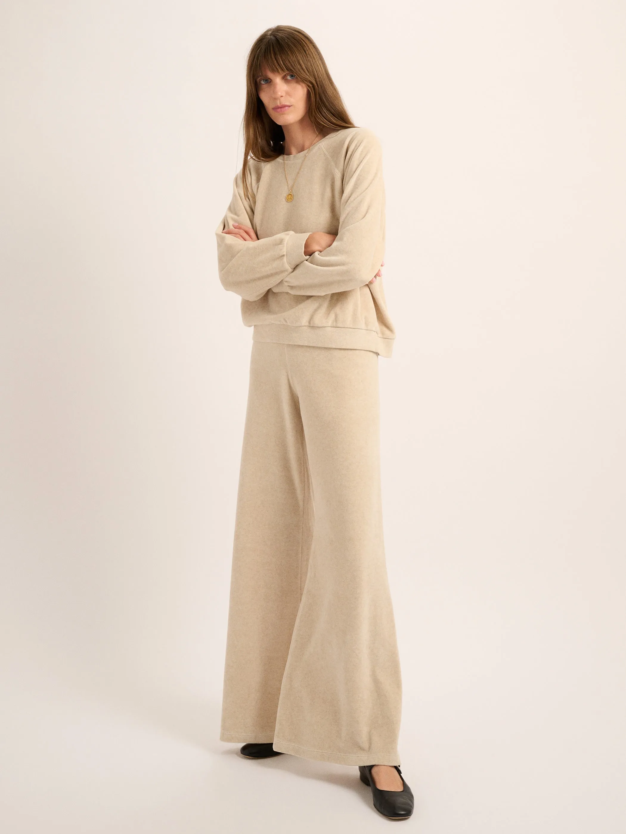 The Zephyra Flare Pants in Velour