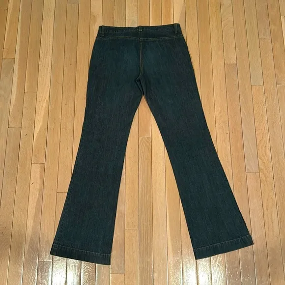 Theory Women’s Mid-High Waisted Dark Wash Jeans w/ No back pockets Size 8