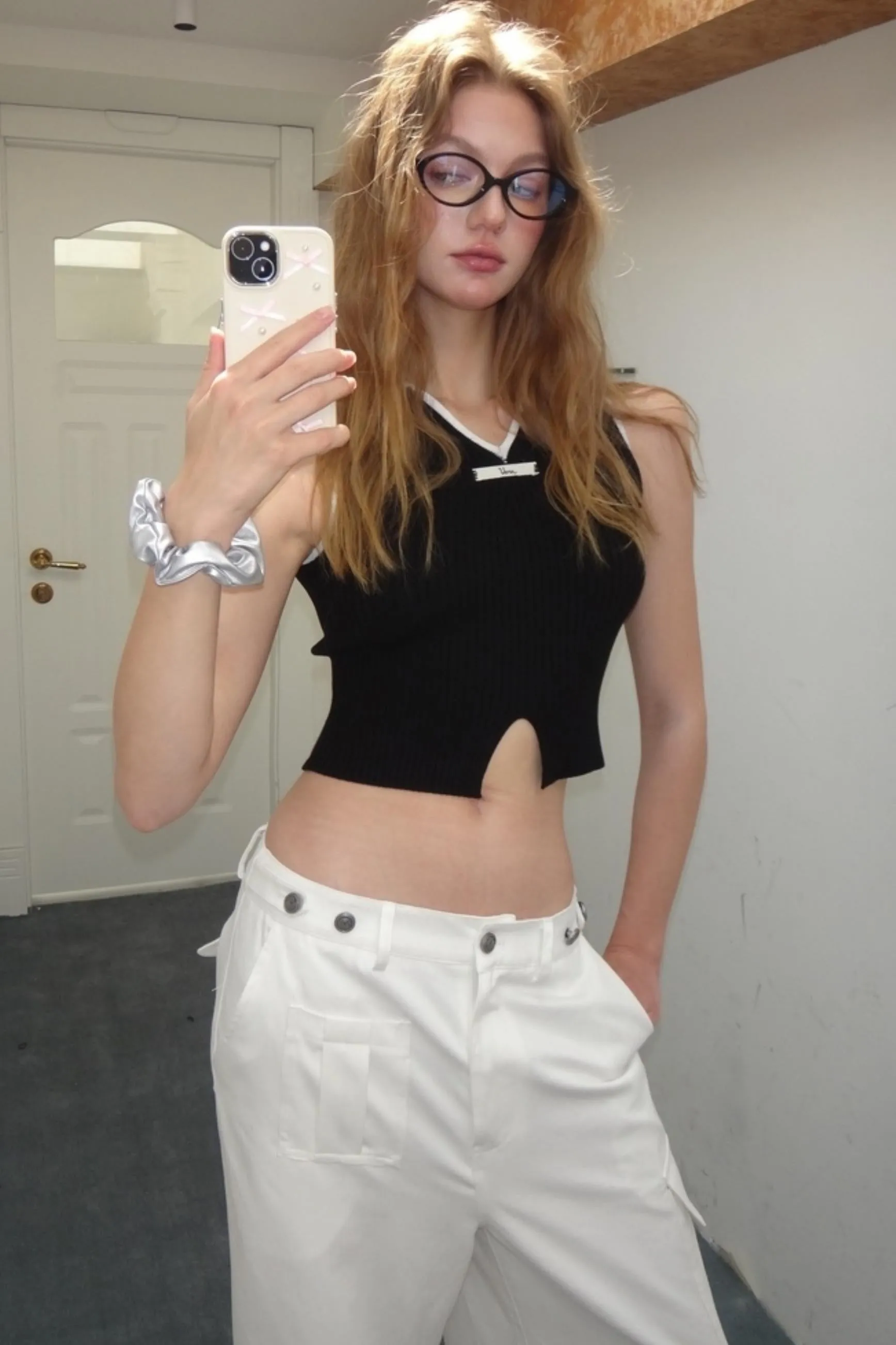 Three-Dimensional Wide-Leg Work Pants