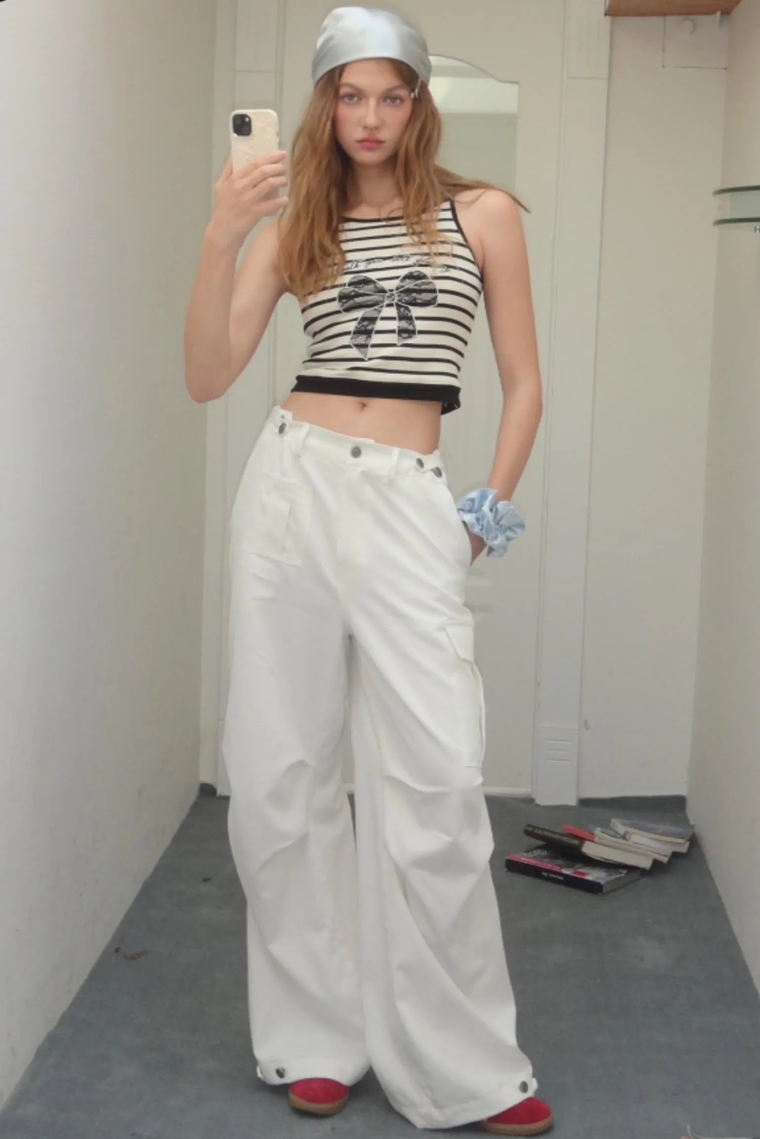 Three-Dimensional Wide-Leg Work Pants