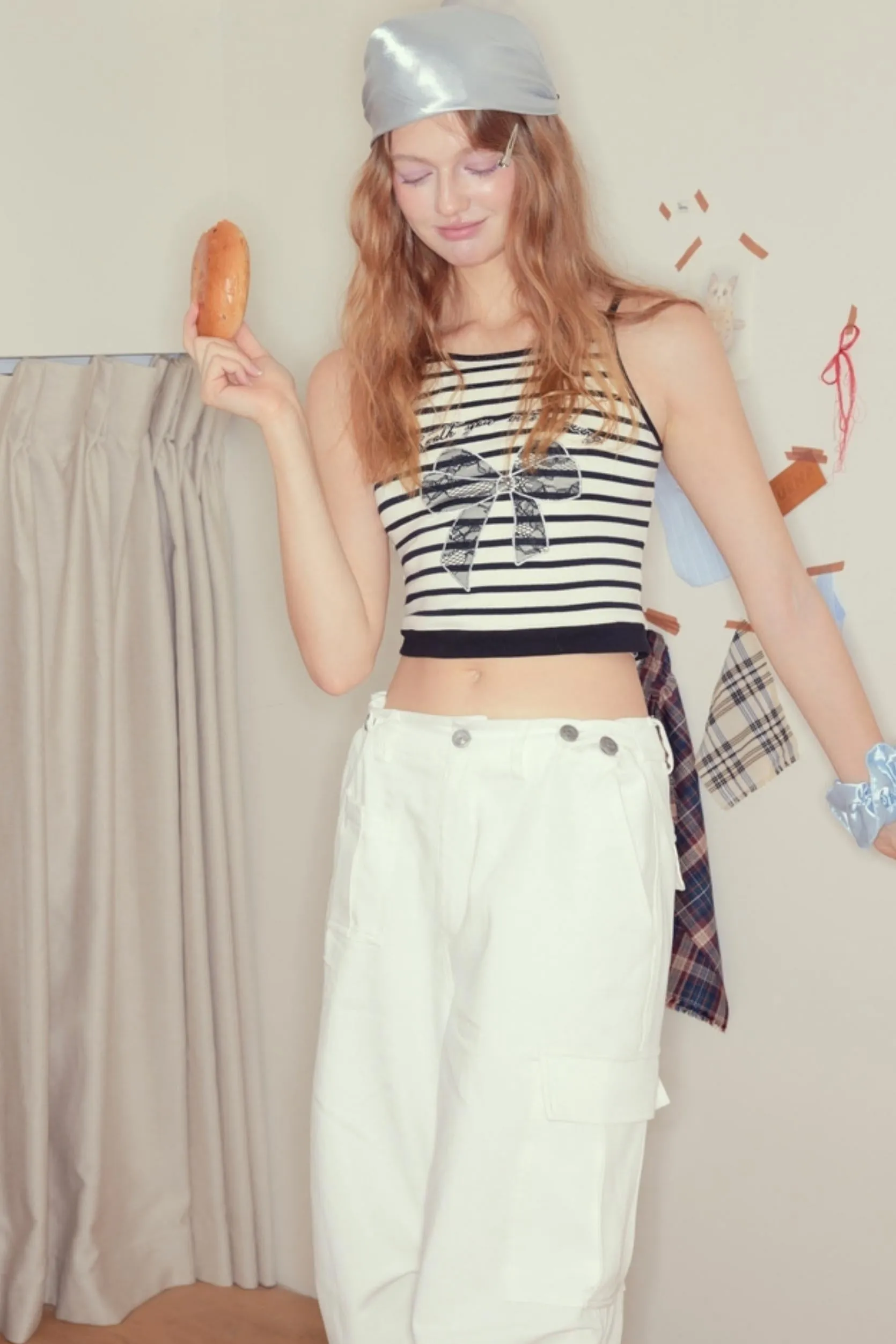 Three-Dimensional Wide-Leg Work Pants