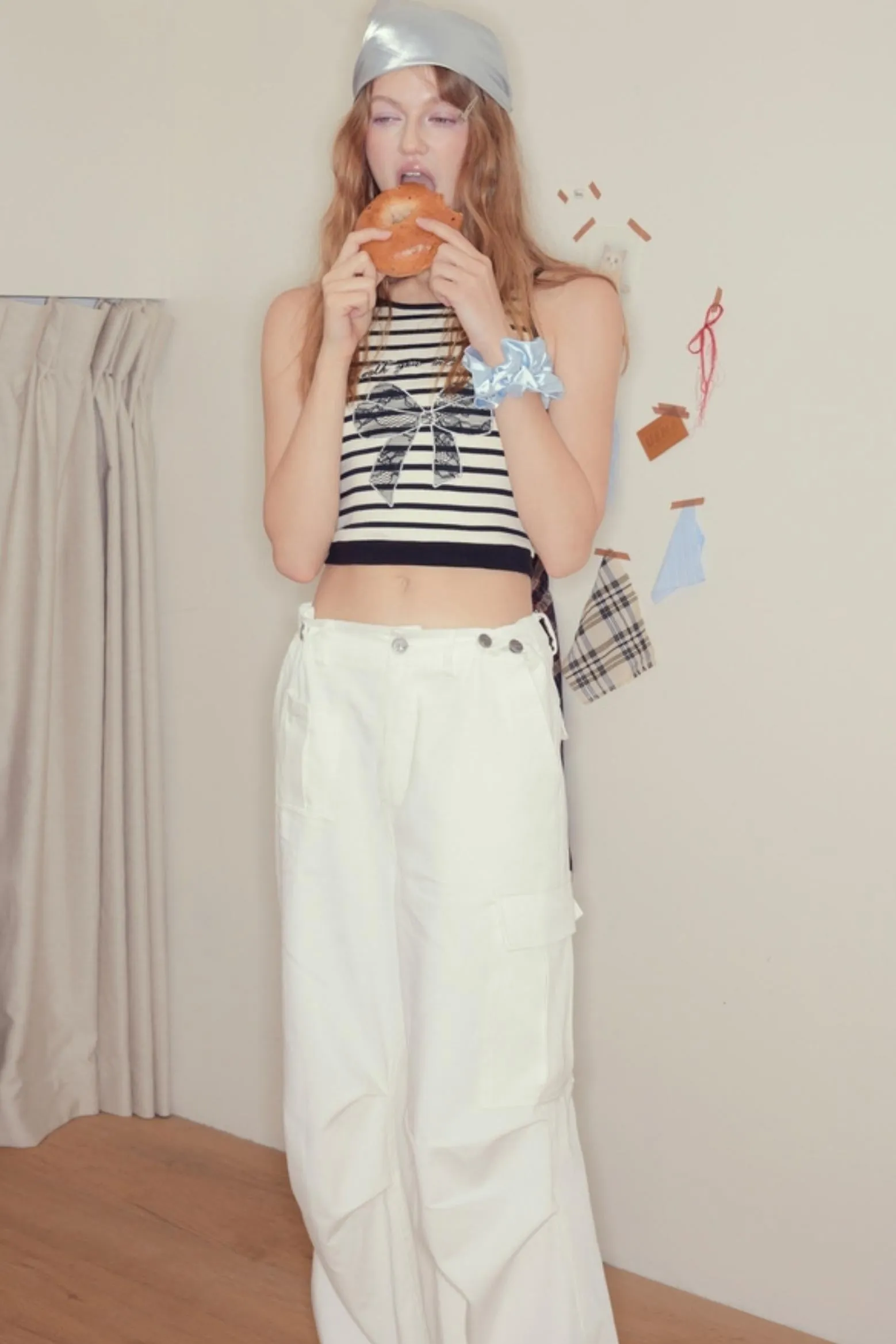Three-Dimensional Wide-Leg Work Pants
