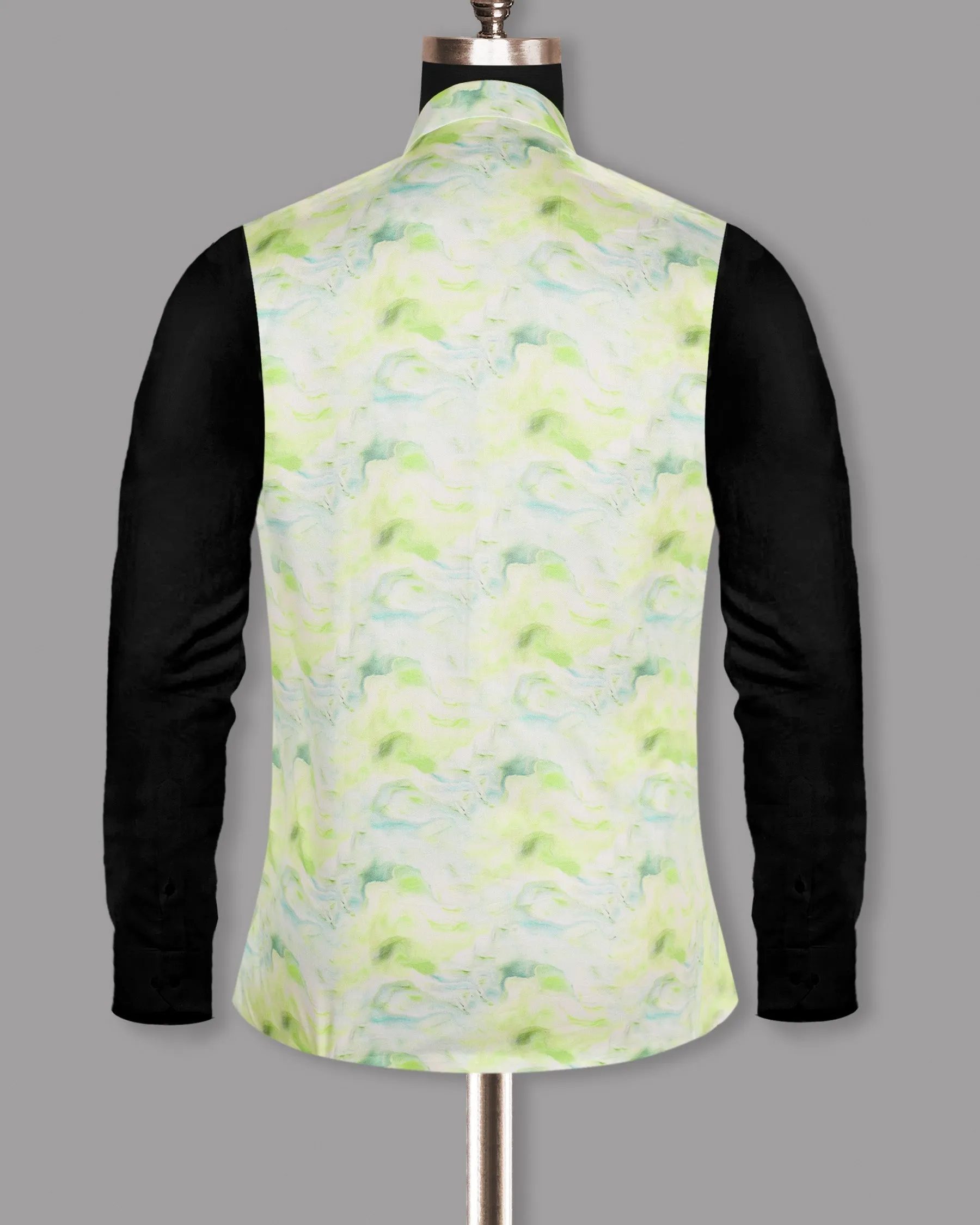 Tusk Green Super Soft Premium Designer Nehru Jacket