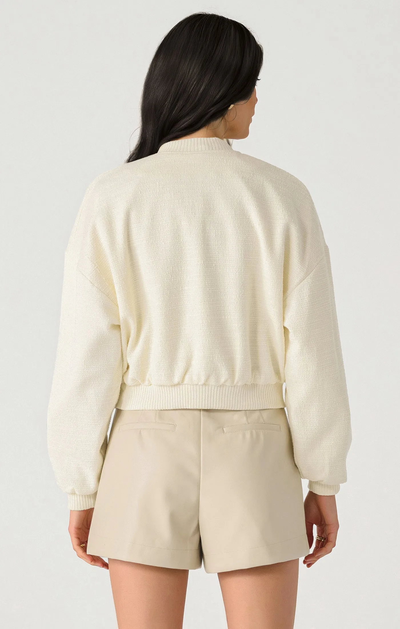 Tweed Bomber Jacket