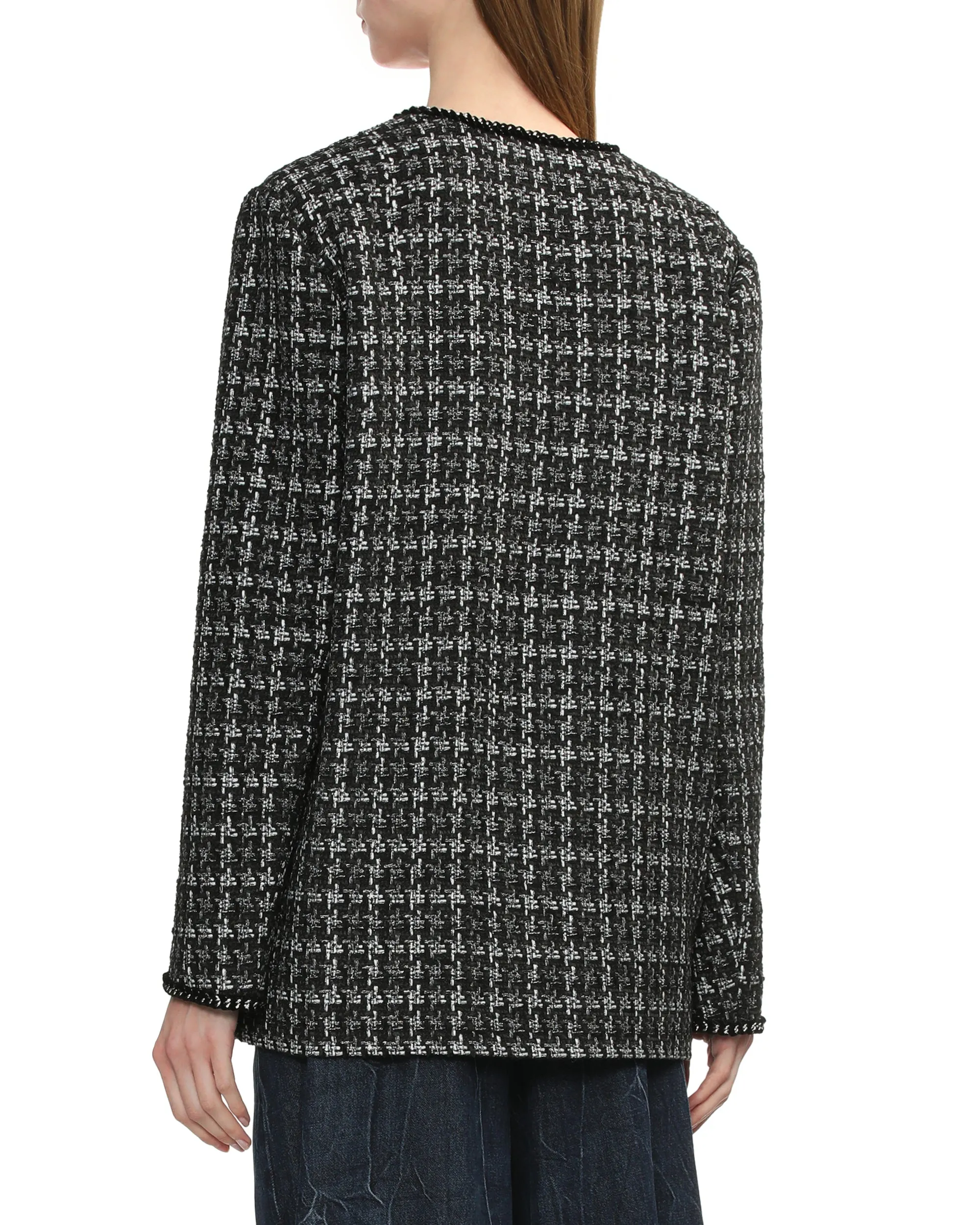 Tweed button down jacket