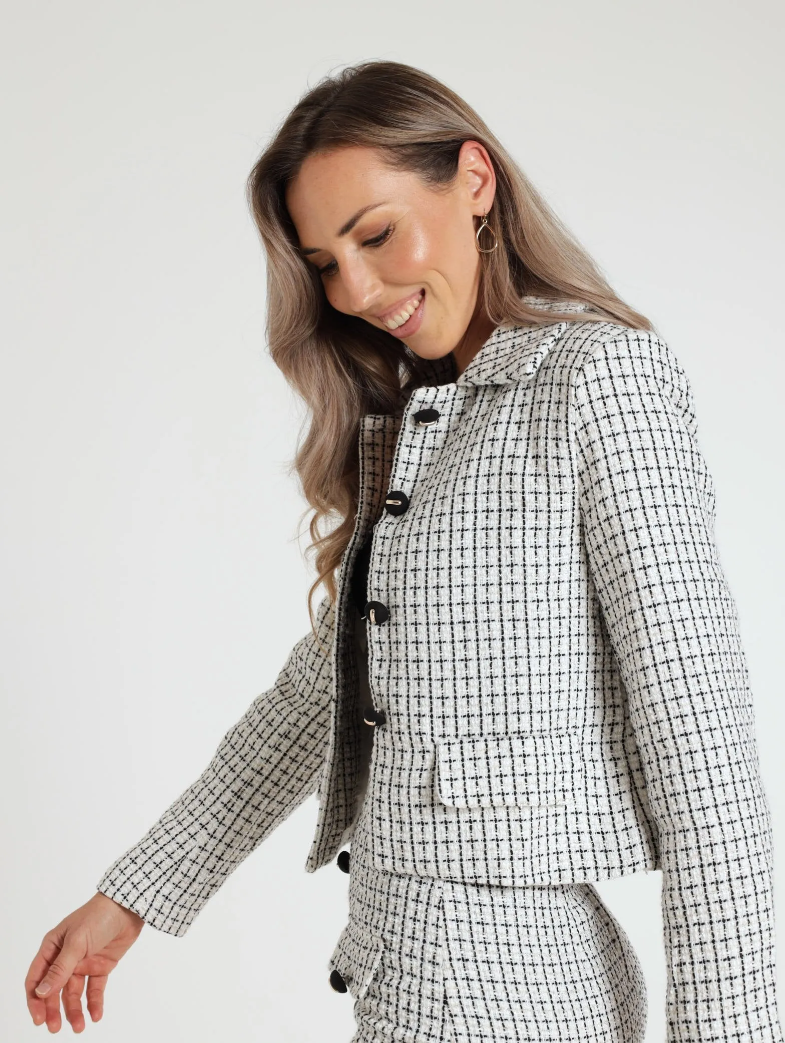 Tweed Jacket - Cream
