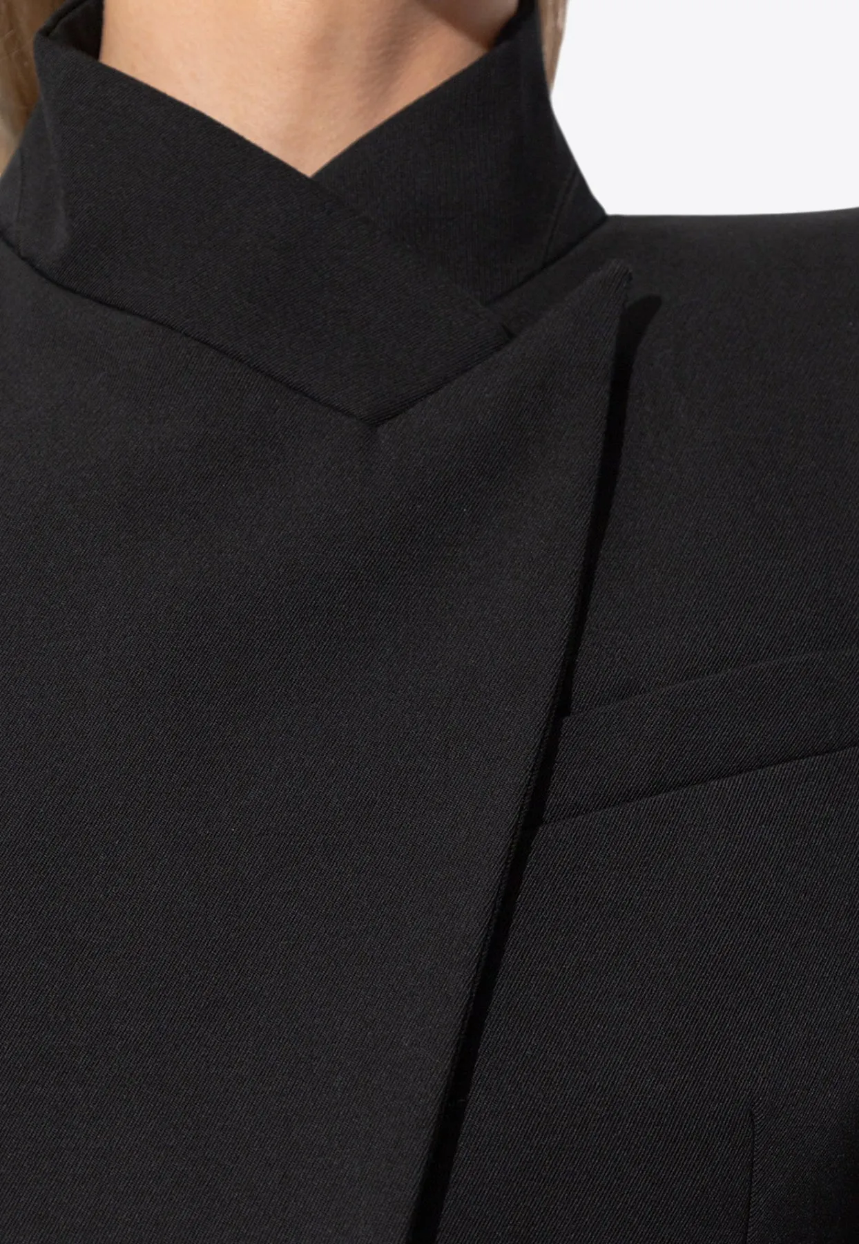 Twisted Cavalry Twill Wool Blazer