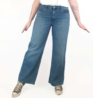 Uniqlo mid-denim wide leg jeans size 29, best fits 12-14