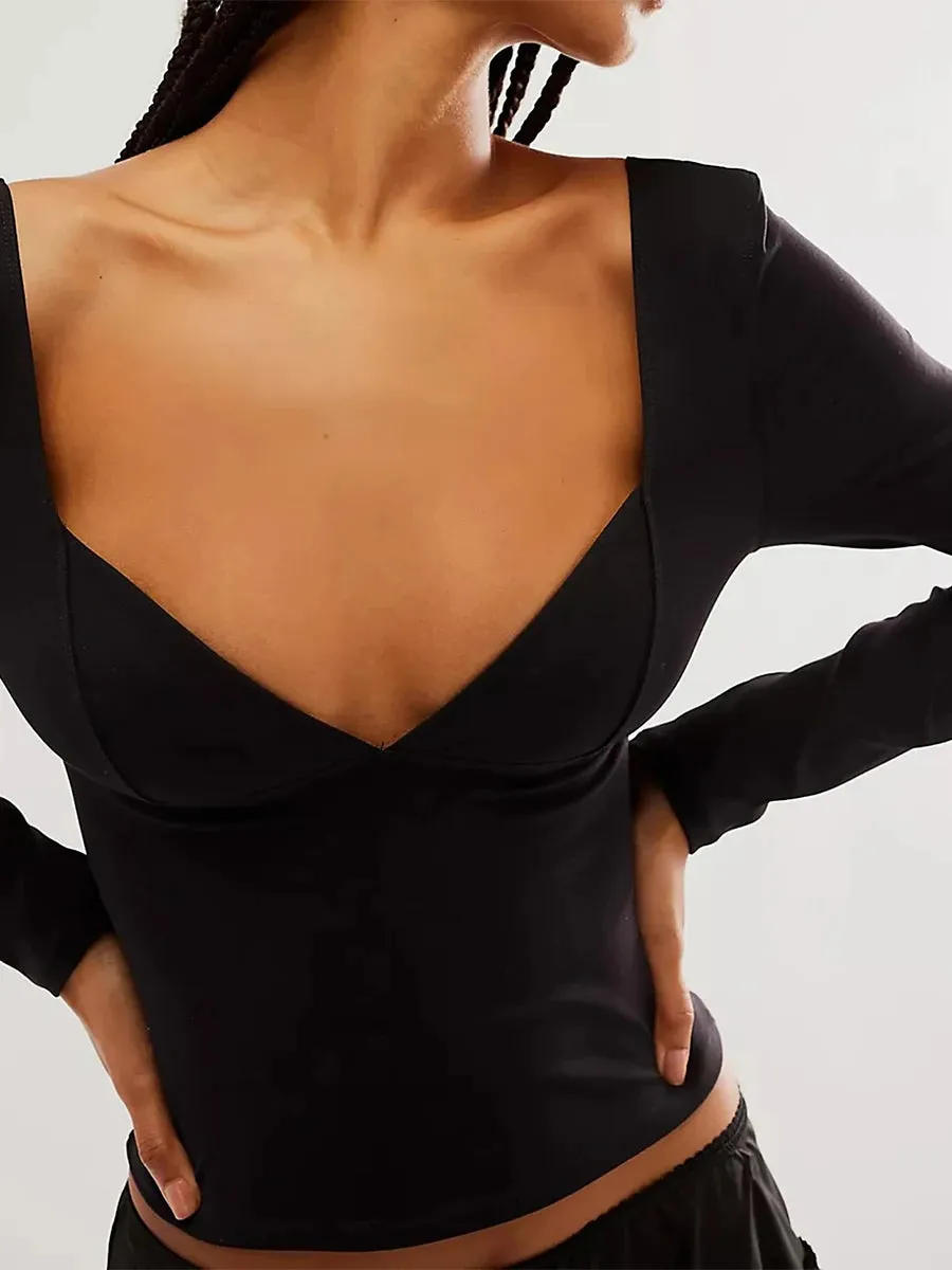 Vanessa V-Neck Long Sleeve Top