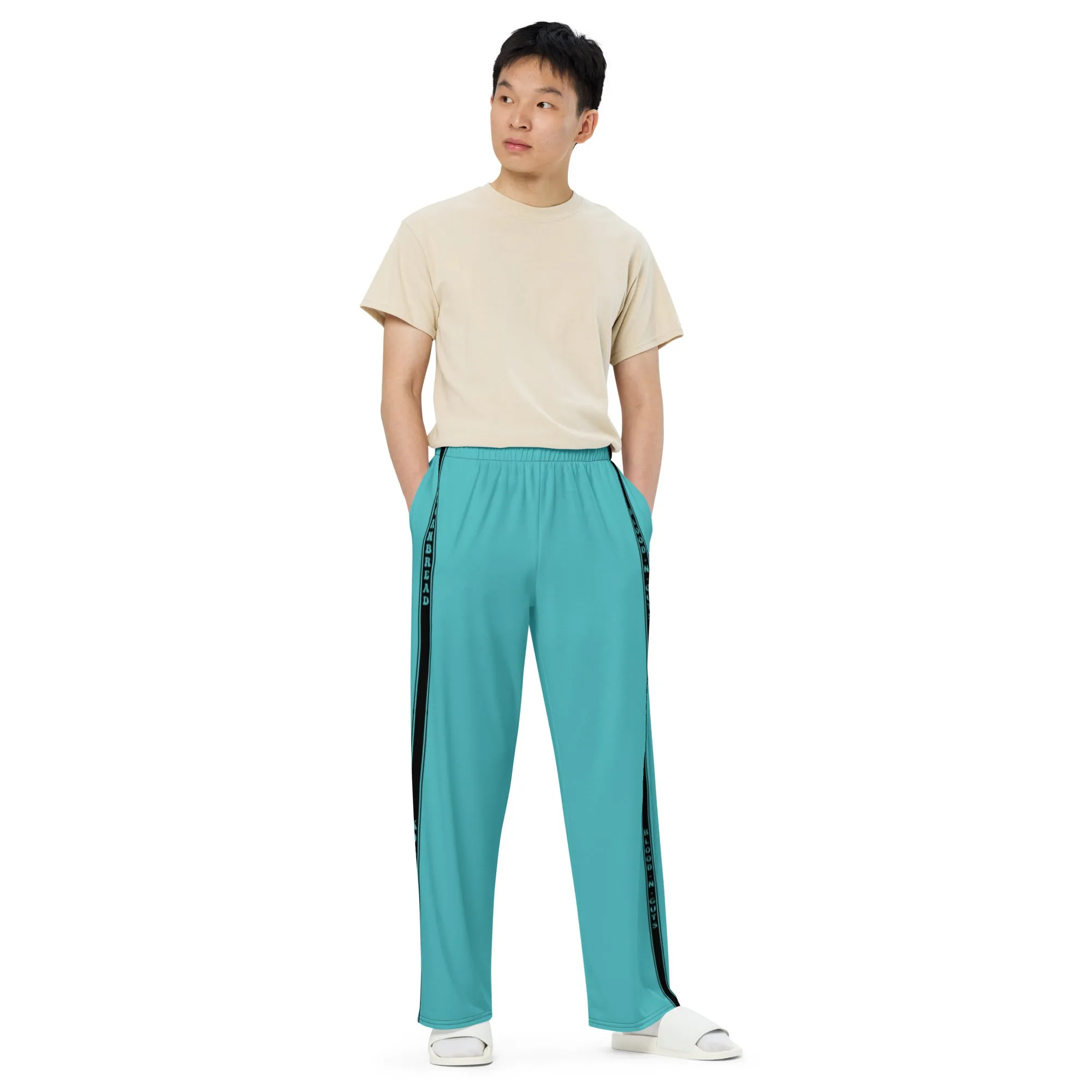 Verdigris KBBNG Stripe Wide-Leg Pants