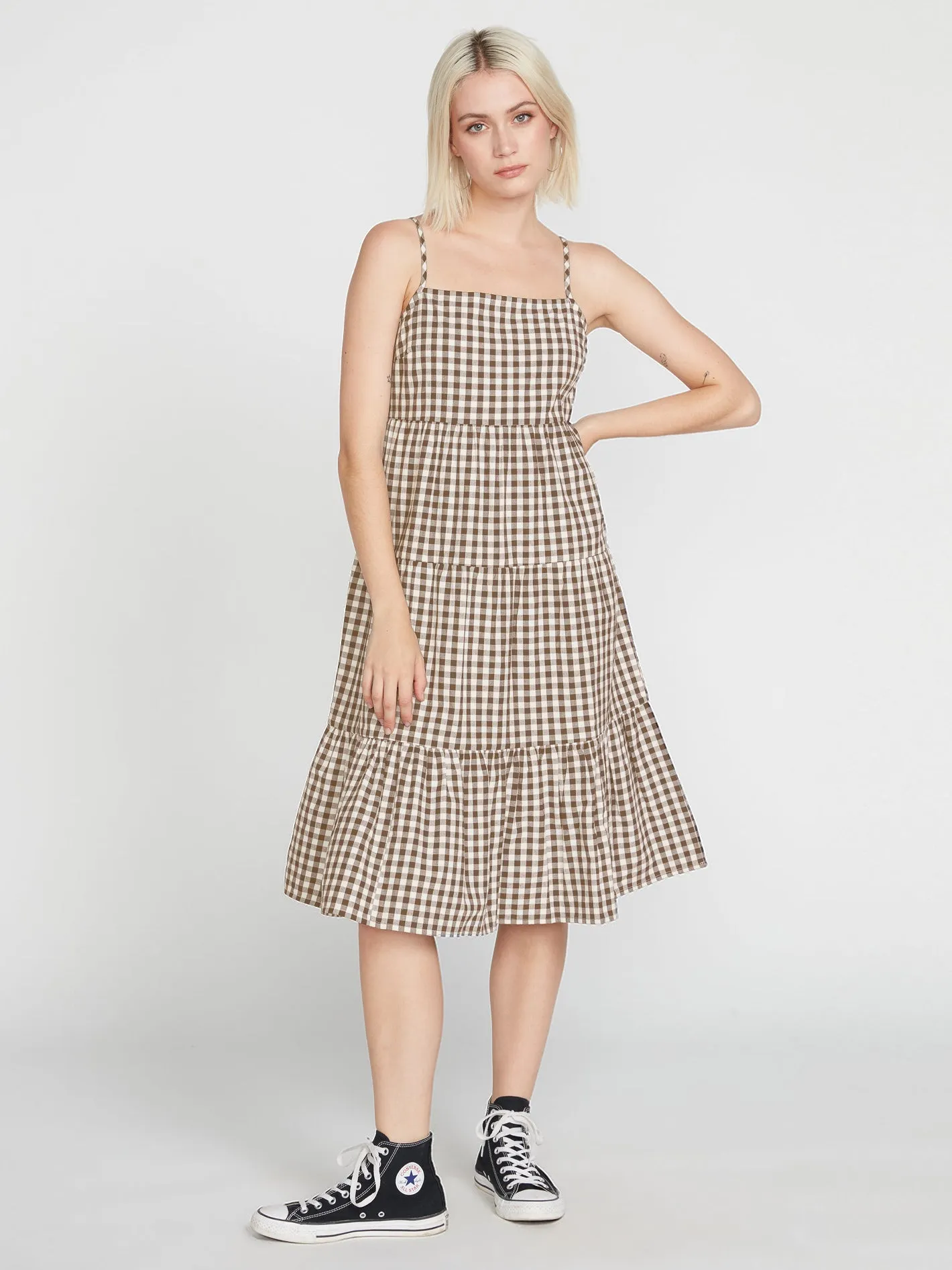 Volcom Snakedown Dress - Tan