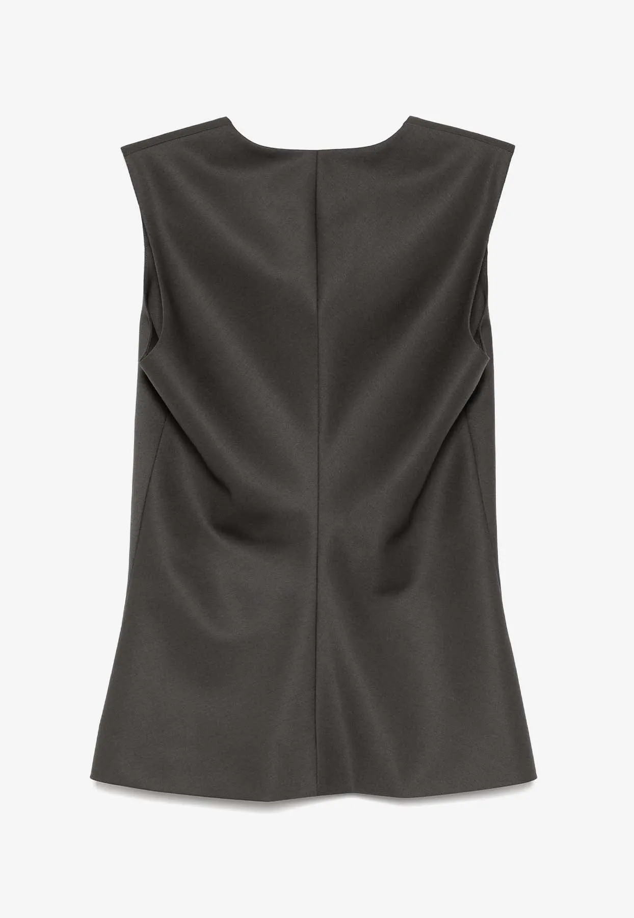 Waist Point Wool Vest