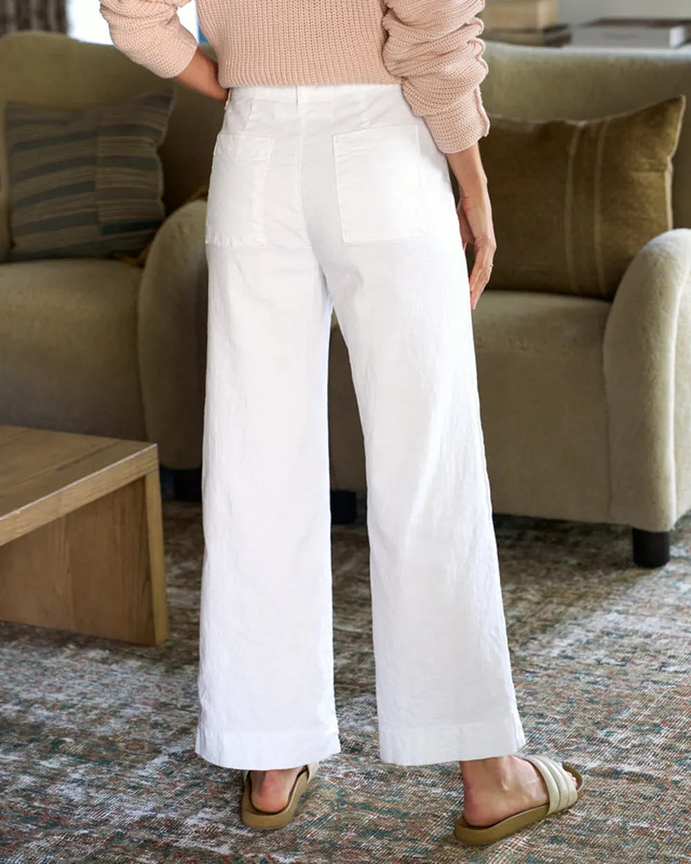 Wexford Linen Trouser in White