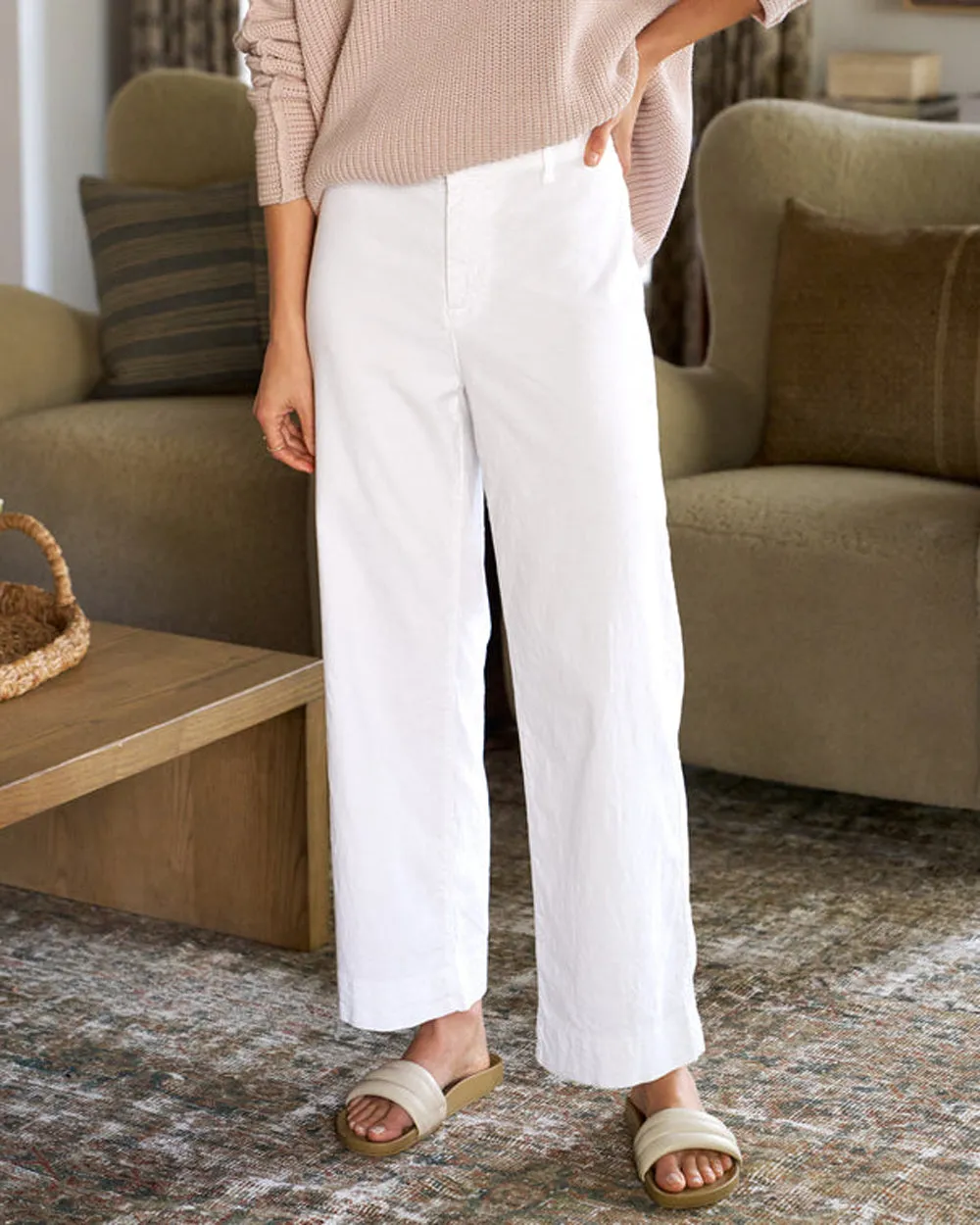 Wexford Linen Trouser in White