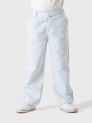 Wide Leg Gabardine Striped