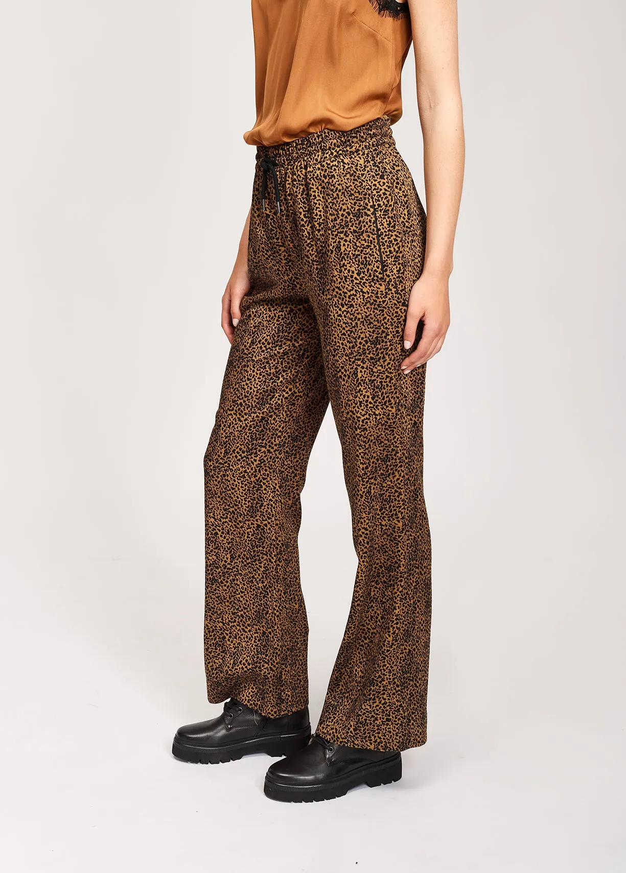 Wide leg track pants