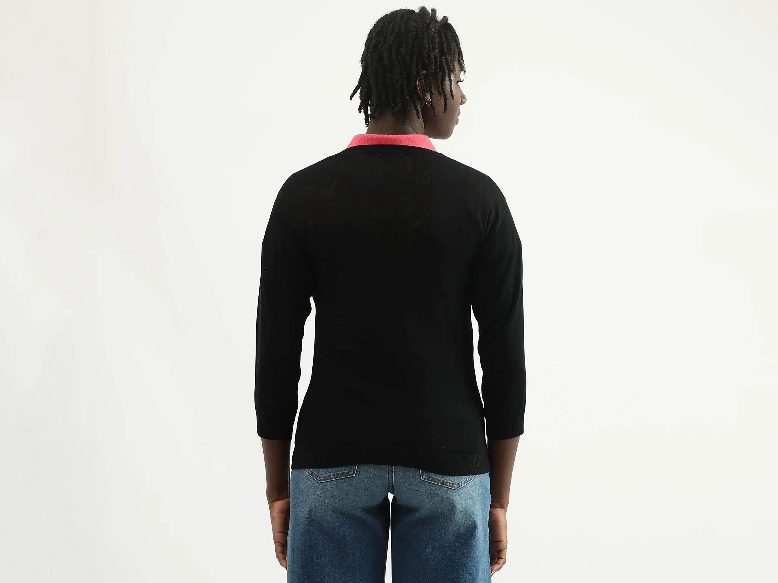 Women Knitted V-Neck Sweater