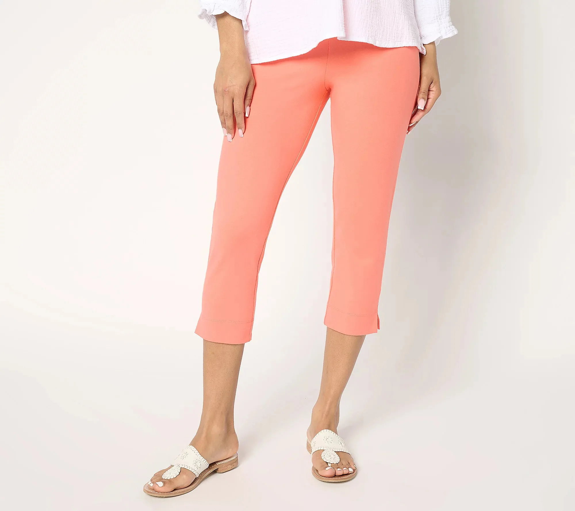 Women With Control 86/14 Pull On Capri Pant