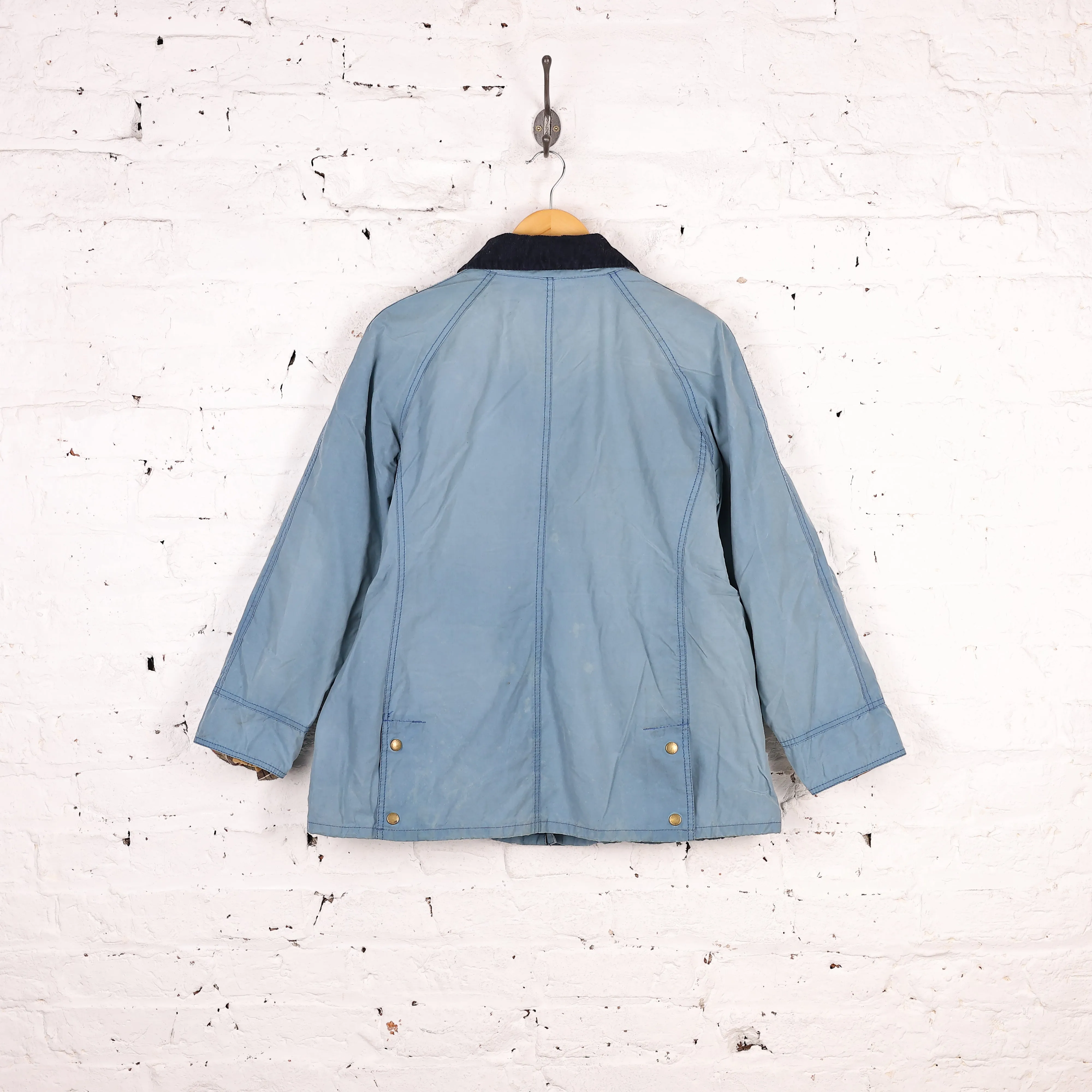 Women's Barbour SMU Beadnell Wax Jacket - Blue - Women's XL