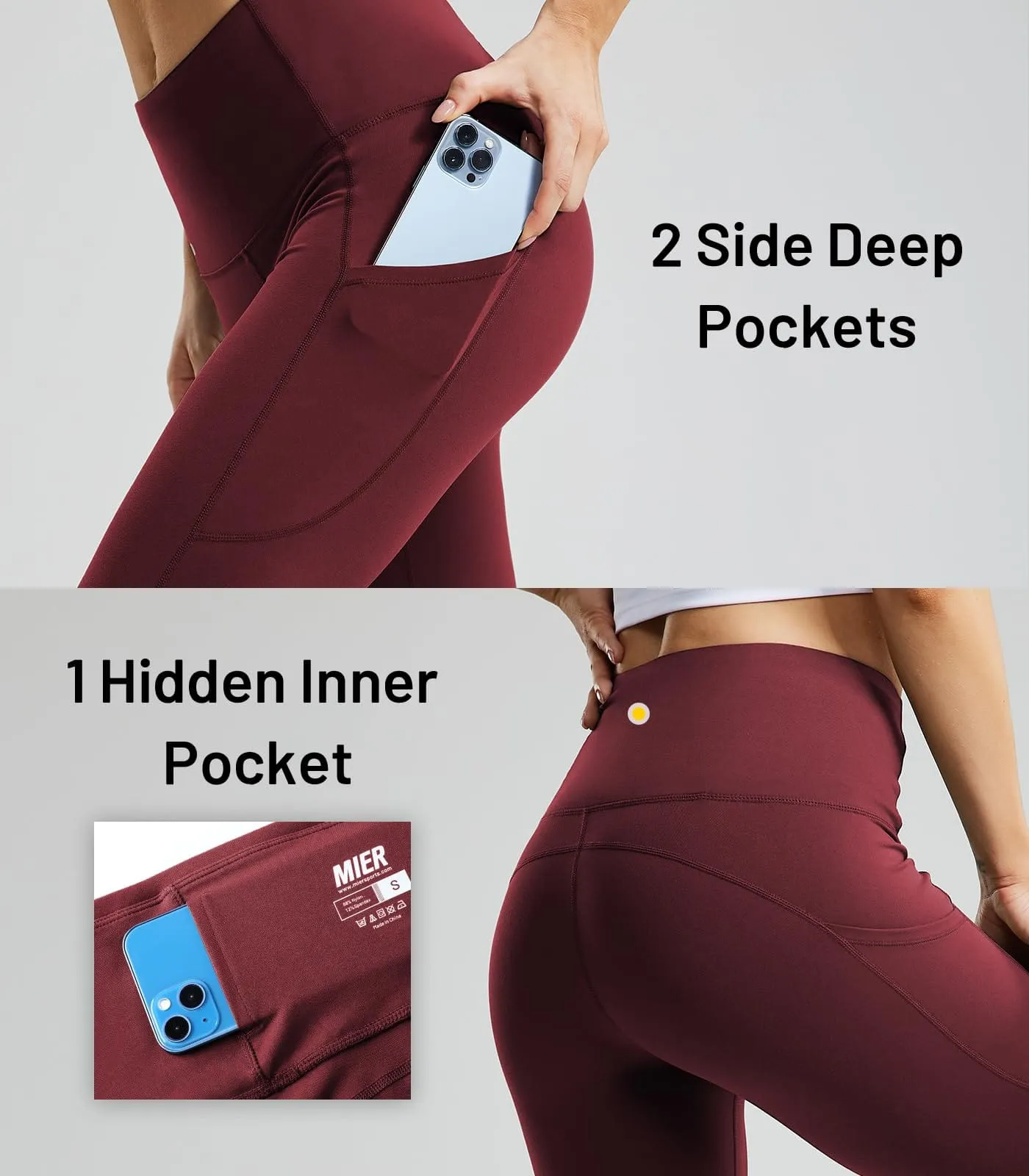 Women's High Waisted Yoga Leggings Workout Pants