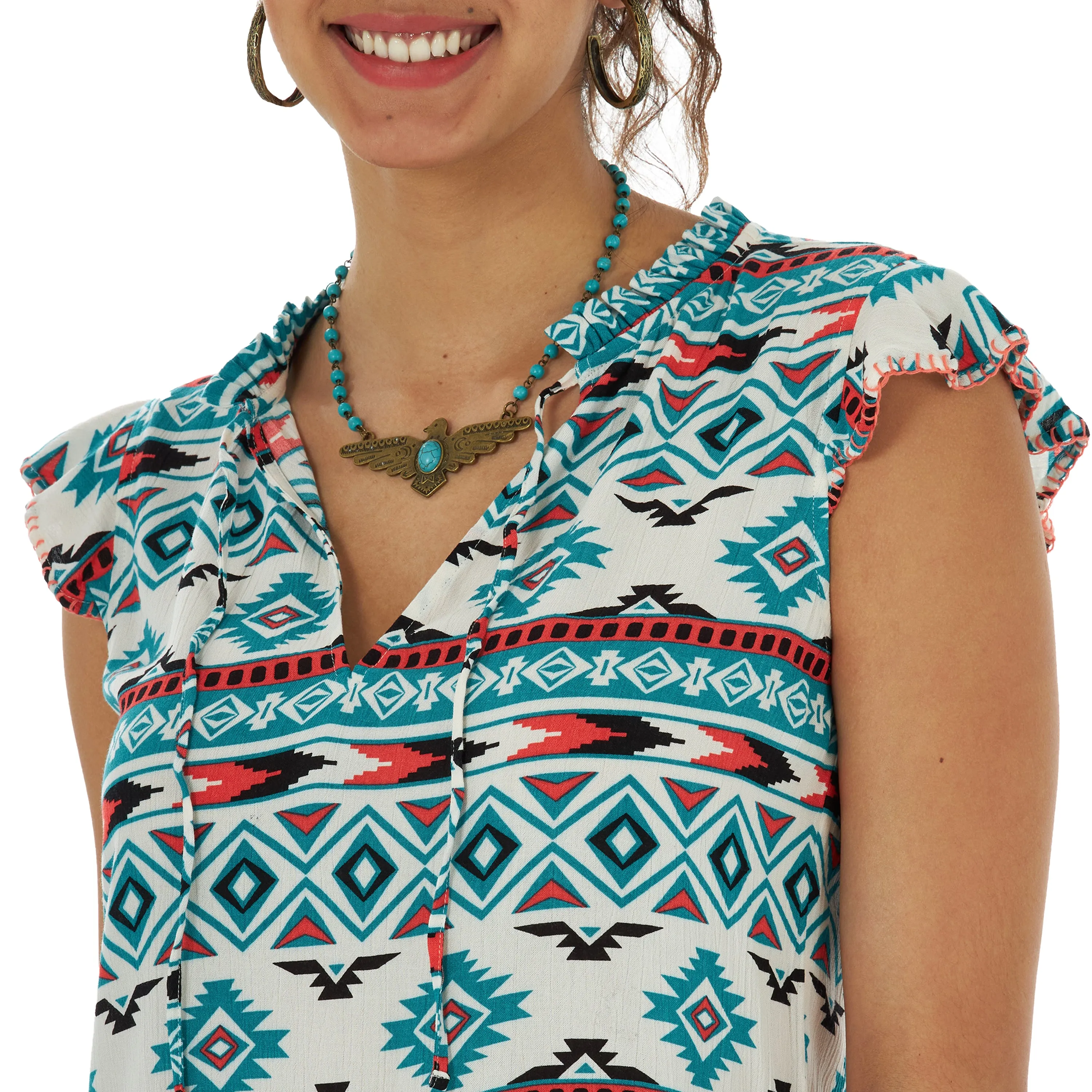 Wrangler USA Ladies Retro Punchy Top - LW5015M