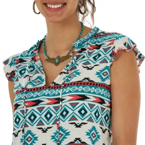 Wrangler USA Ladies Retro Punchy Top - LW5015M