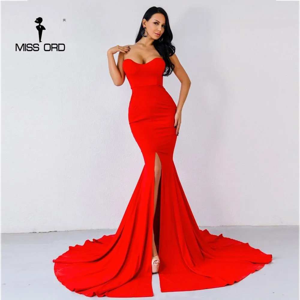 Wrapped Chest Asymmetric Maxi Party Dress