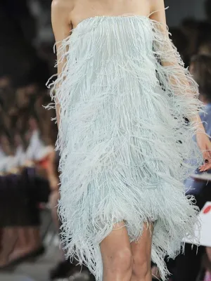 Wrapped Chest Tassel Evening Dress