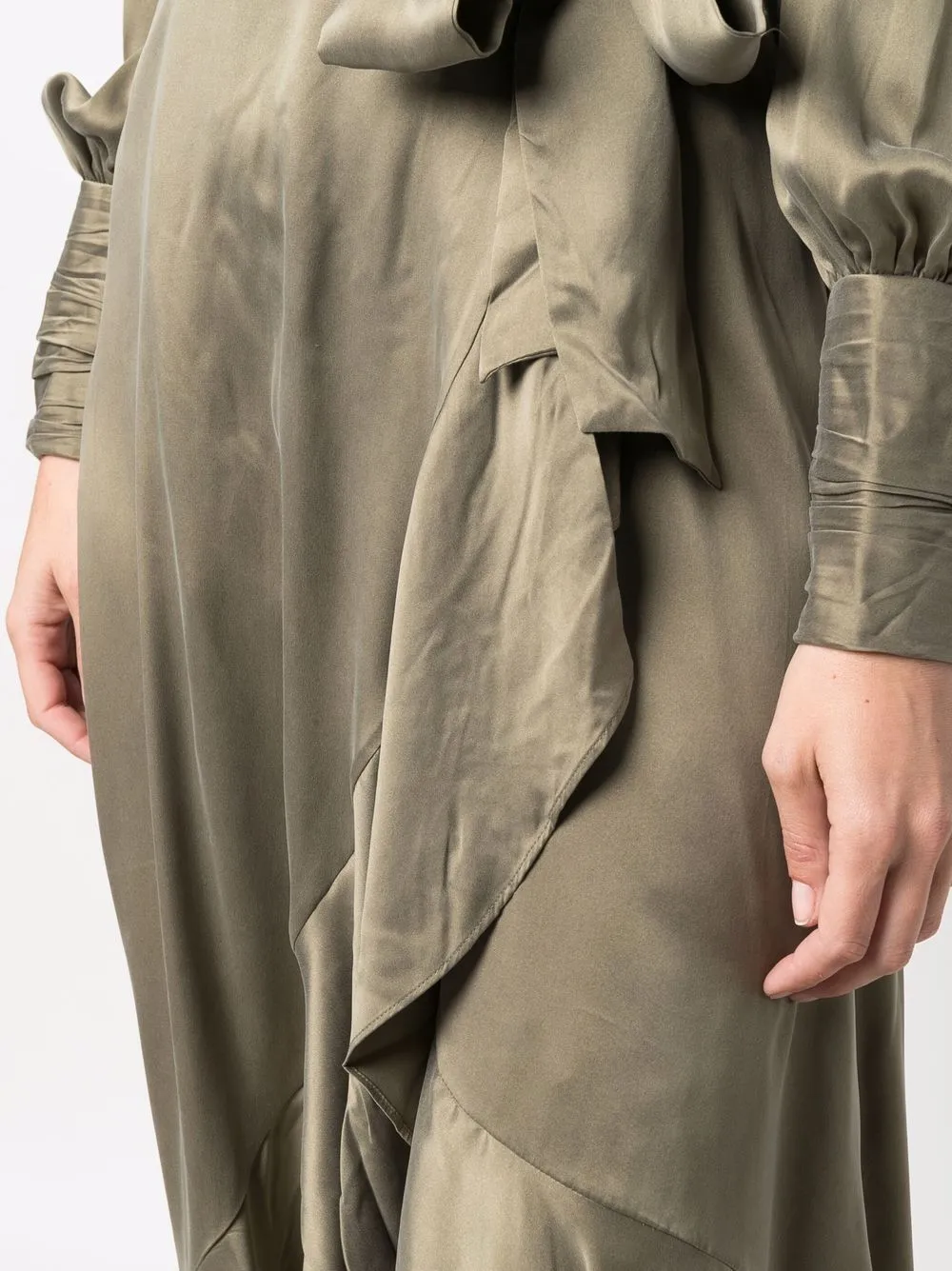 Wrapped midi dress