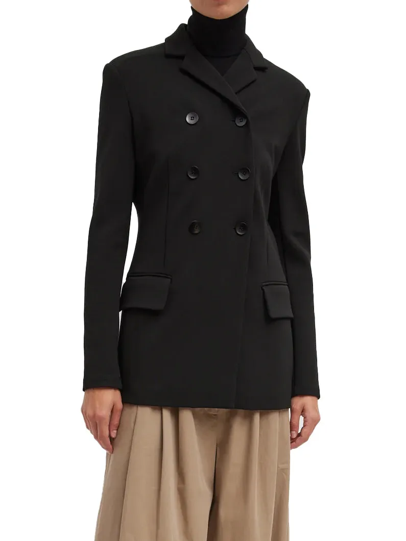 Wren Crepe Knit Fitted Blazer