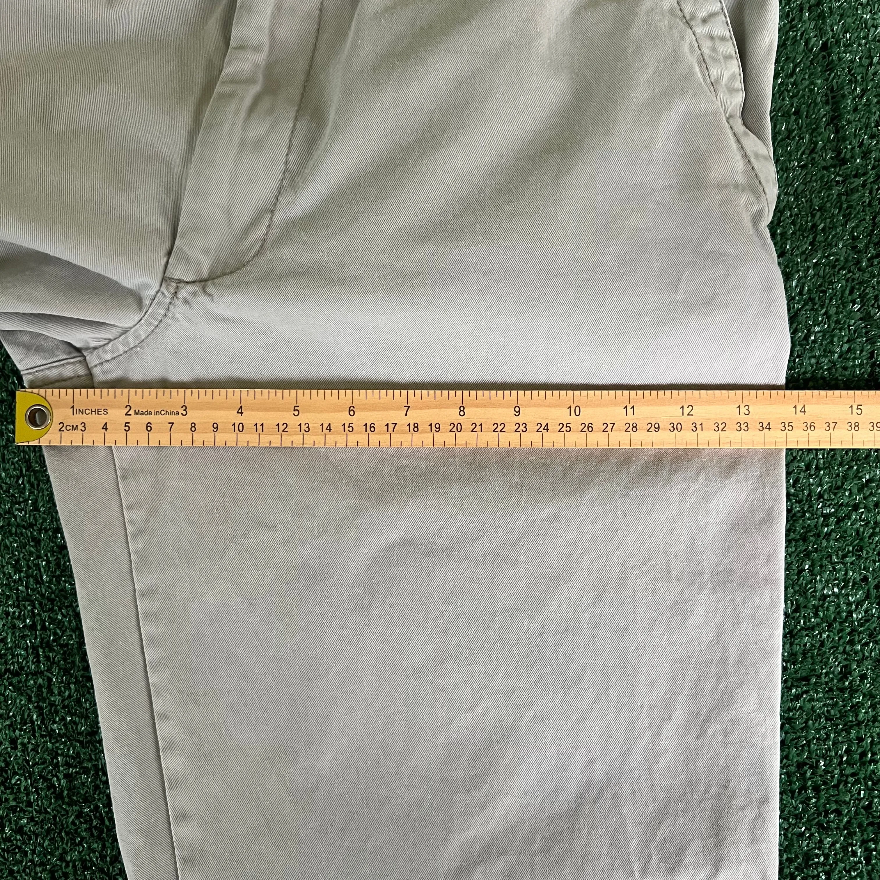 Y2K Old Navy Loose Baggy Wide-Leg Khaki Pants - 34x28" 21" Openings