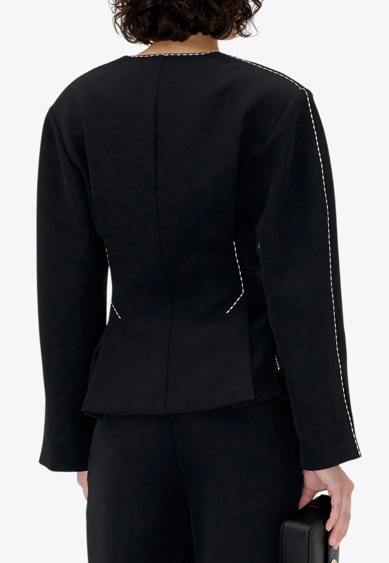 Zip-Up Jacket with Adjustable Waist